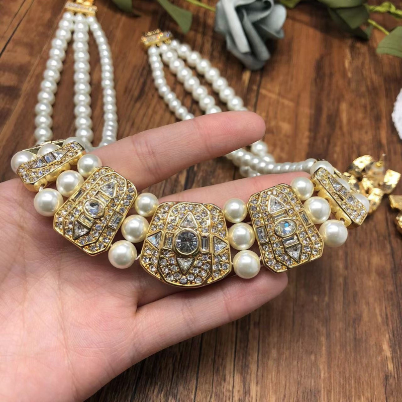 Whispers of Victoria — Vintage Pearl & Crystal Set