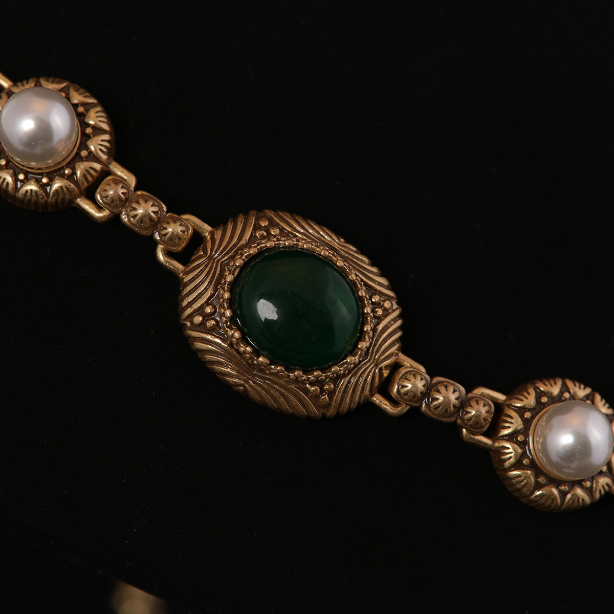 Green Natural Stone Necklace