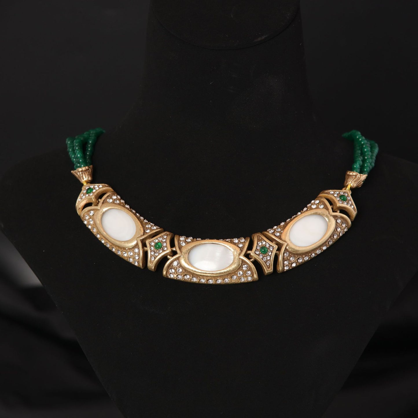 Imperial Pearl & Emerald Necklace