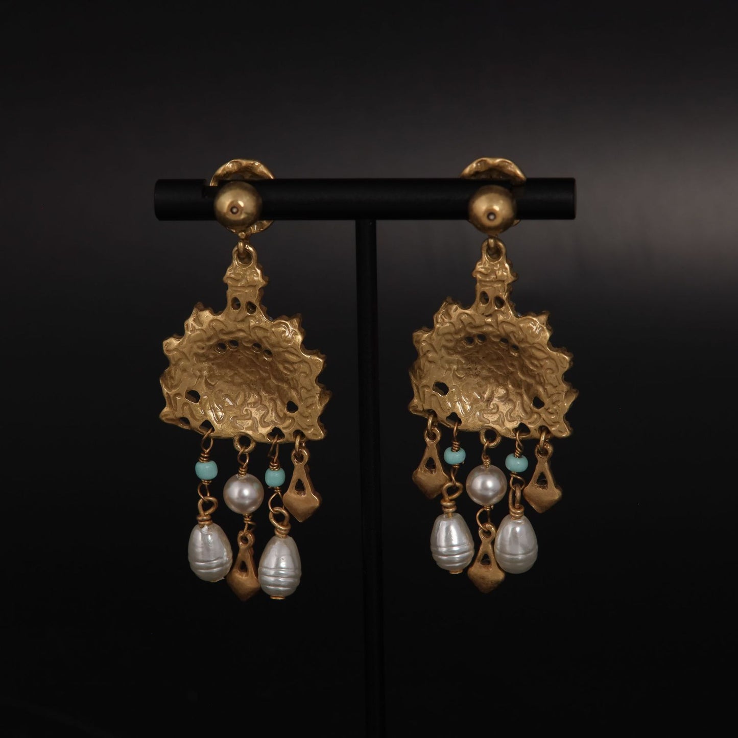 The Blooming Pearl Tassel Earrings