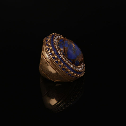 Planet Natural Stone Ring