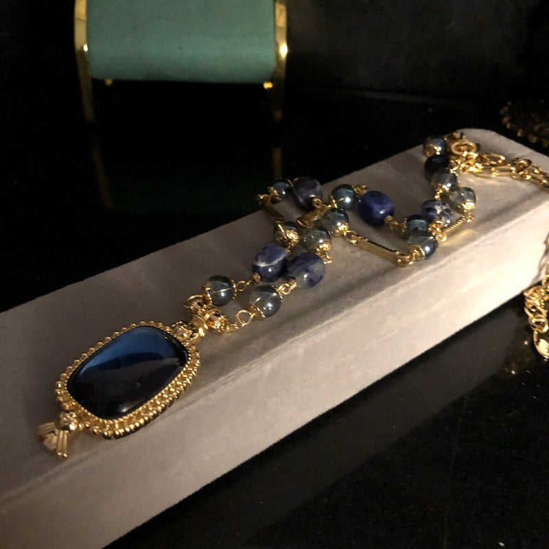 Midnight Blue Pendant Jewelry Set