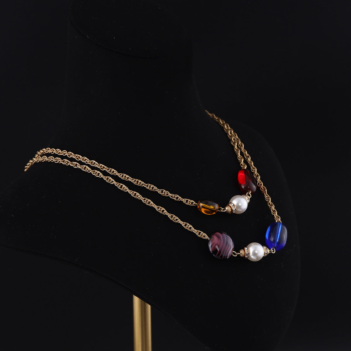 Aurora Bead Chain Necklace