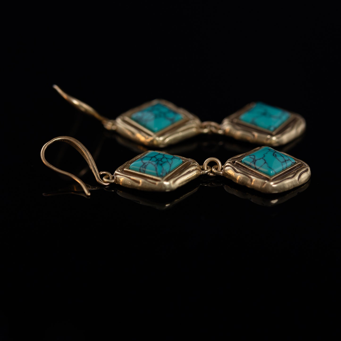 The Turquoise Diamond Earrings