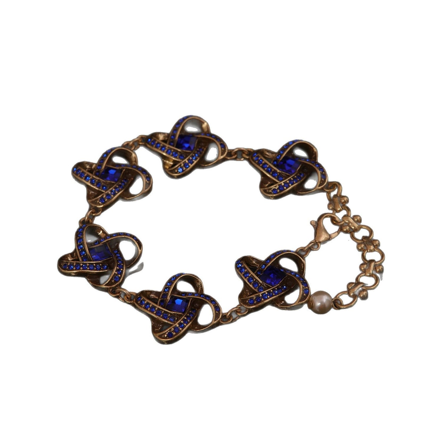 Blue Diamond Chinese Knot Bracelet