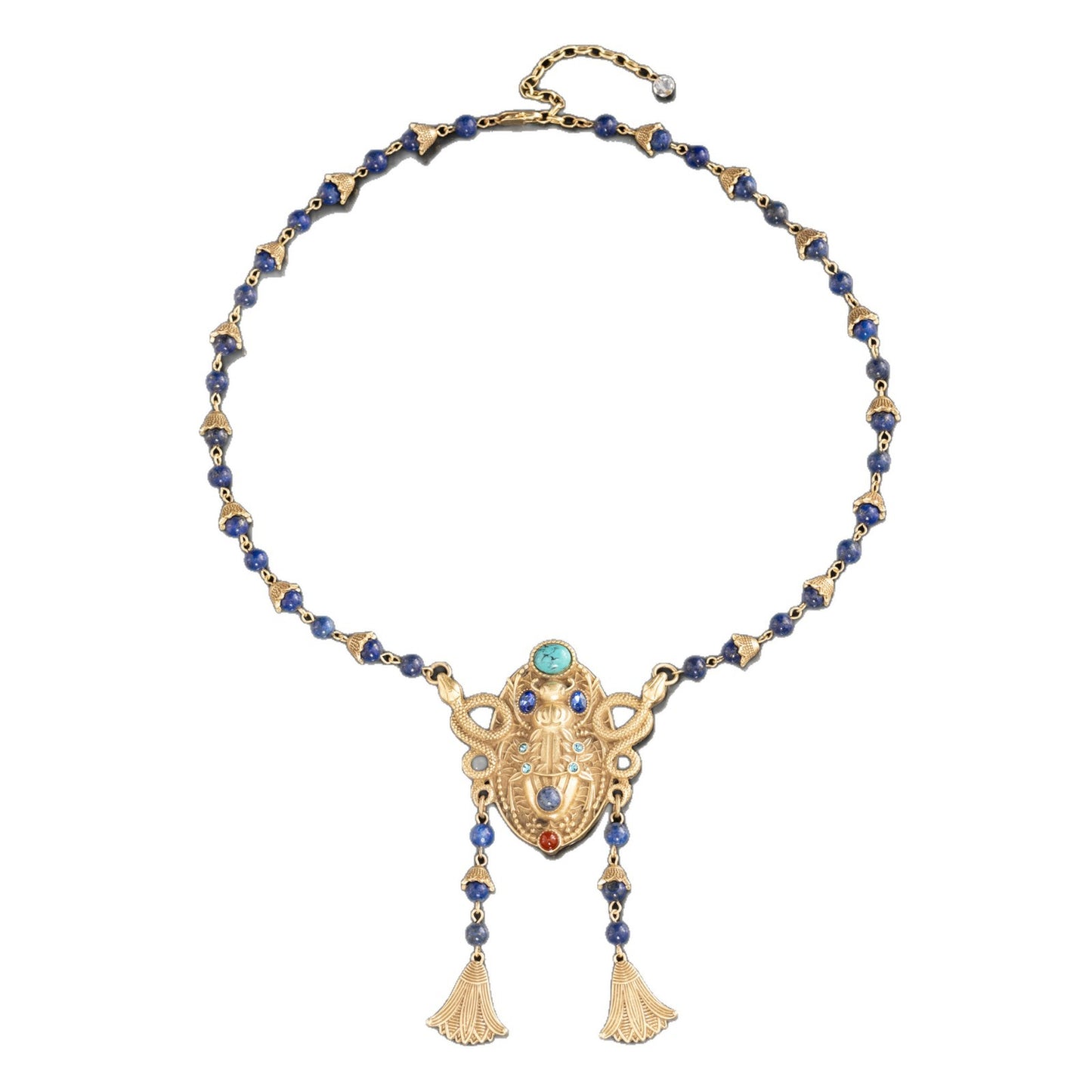Vintage Sapphire Talisman Necklace