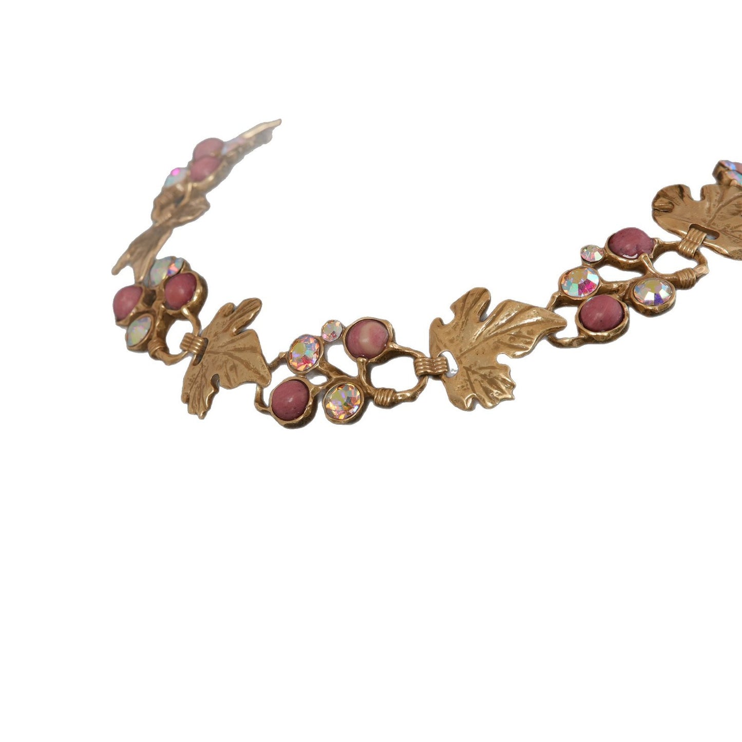 Vintage Grape Blossom Statement Necklace