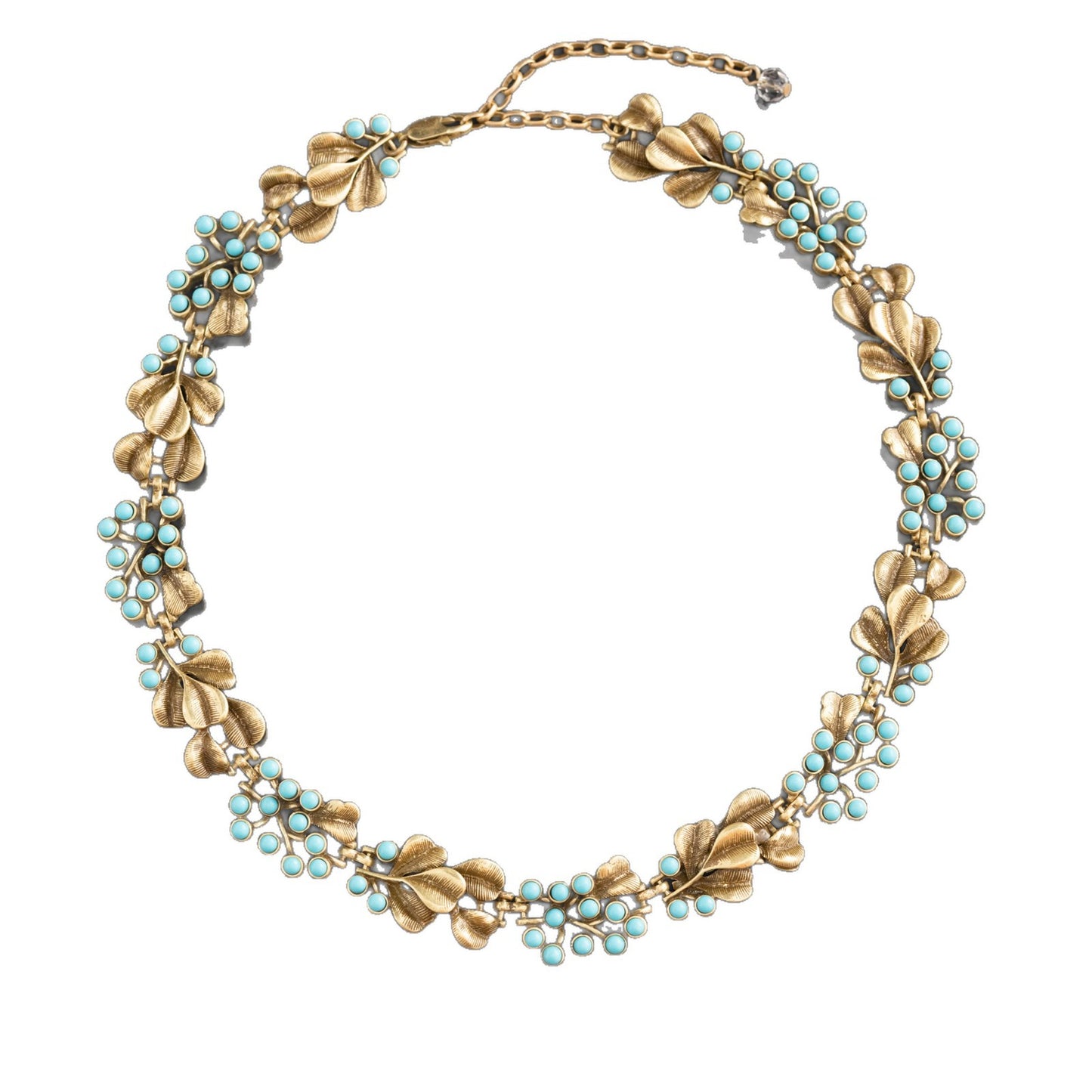 Vintage Turquoise Blossom Necklace