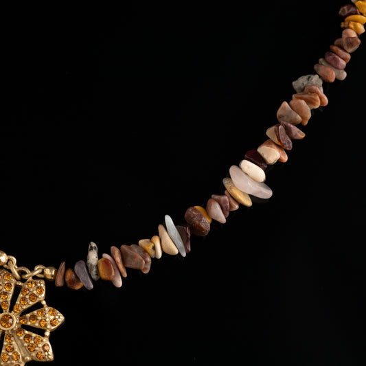 Roman Bee Cameo Necklace