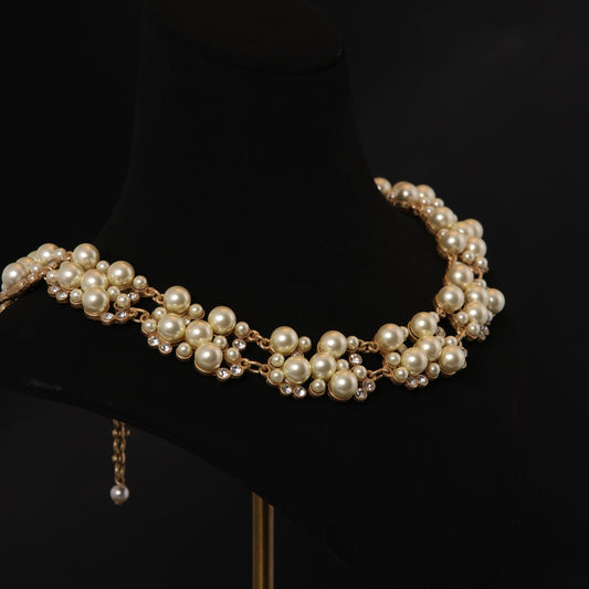 Pearl Cluster Statement Necklace