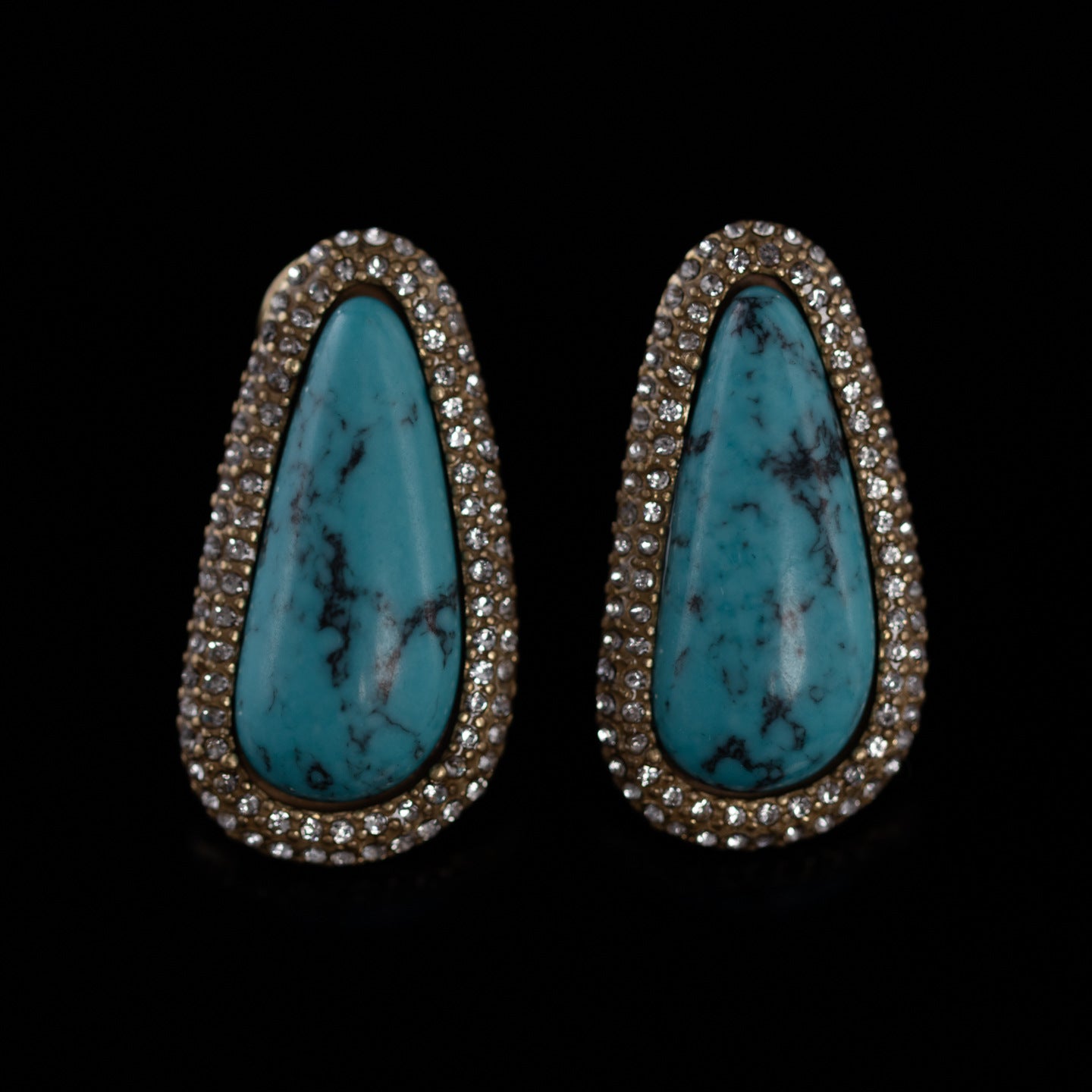 The Turquoise Tear Drop Earrings