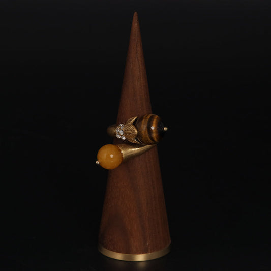 Yellow Agate Ring