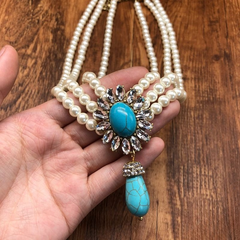 Pearl Turquoise Jewelry Set