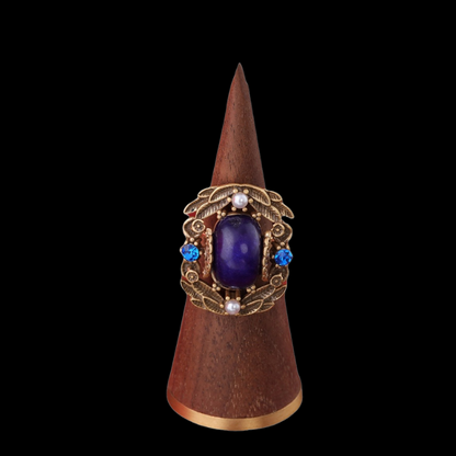 Purple Lapis Lazuli Ring
