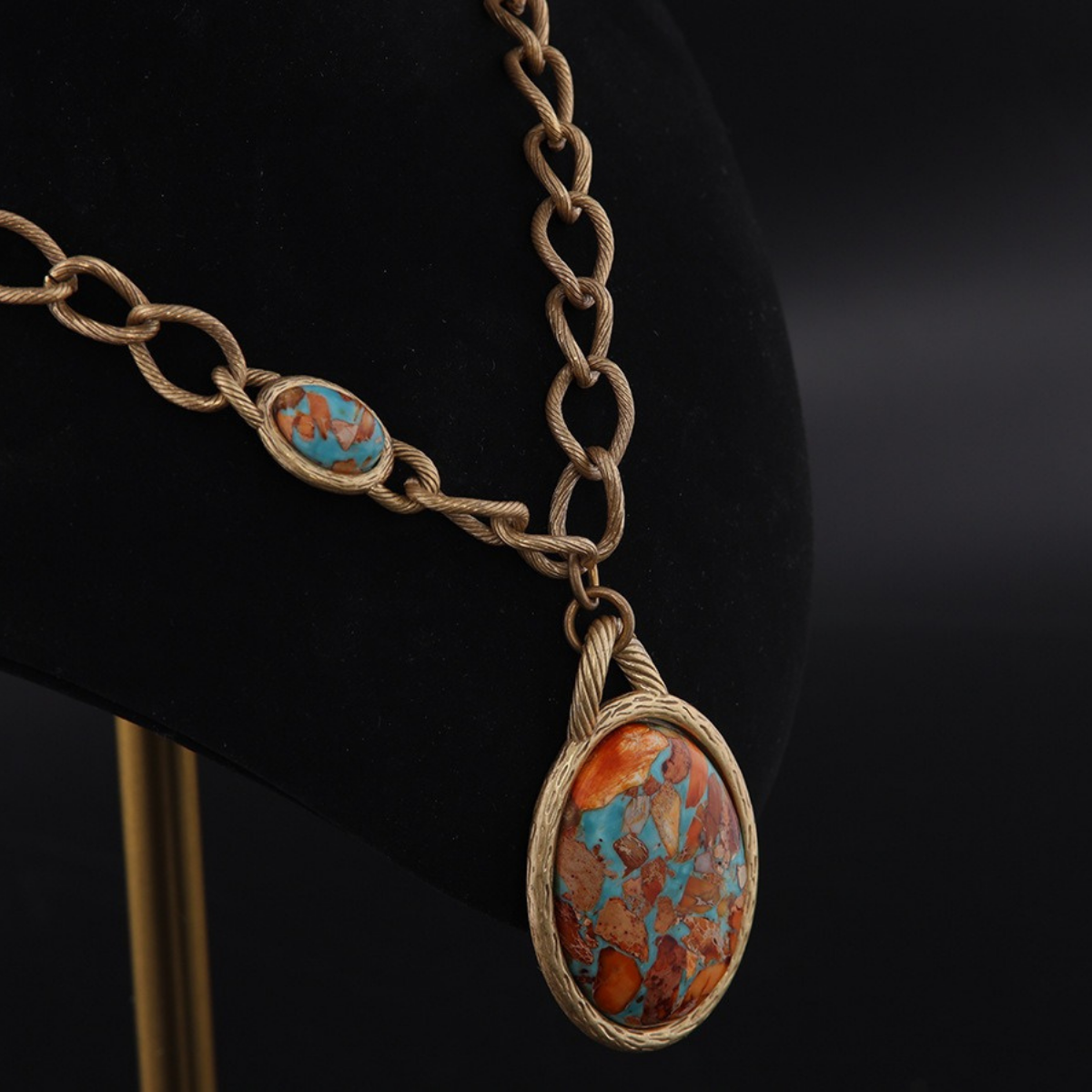 Copper Flame Relic Necklace