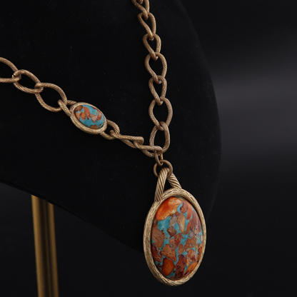 Copper Flame Relic Necklace
