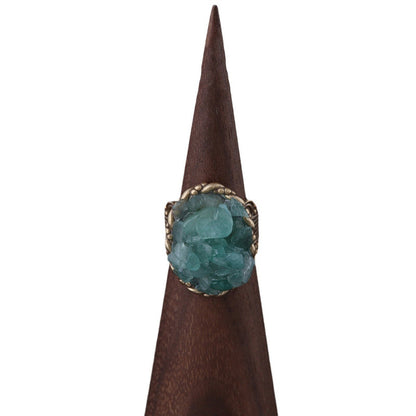 Light Blue Natural Stone Ring