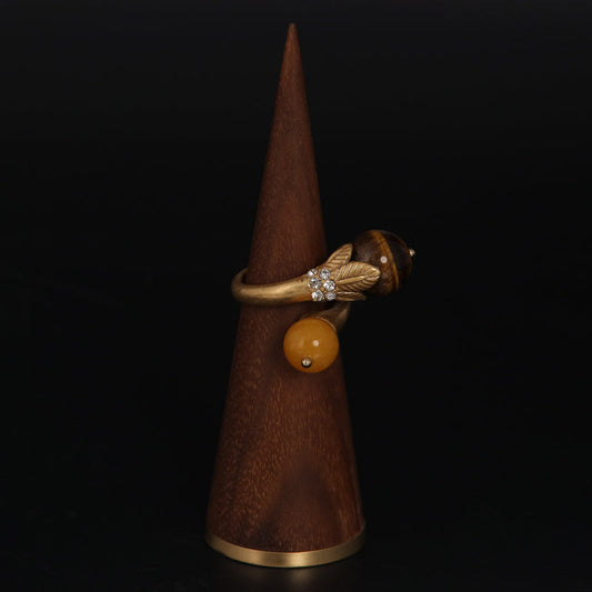 Yellow Agate Ring
