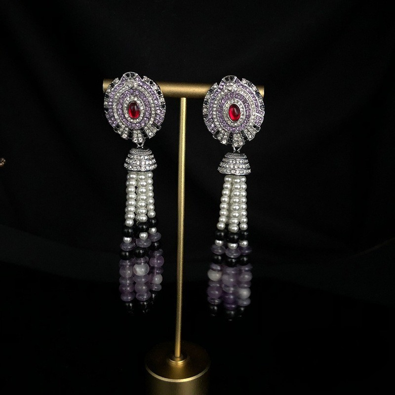 Imperial Twilight Tassel Necklace