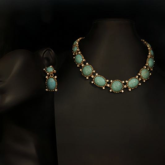 Turquoise Queen Vintage Jewelry Set