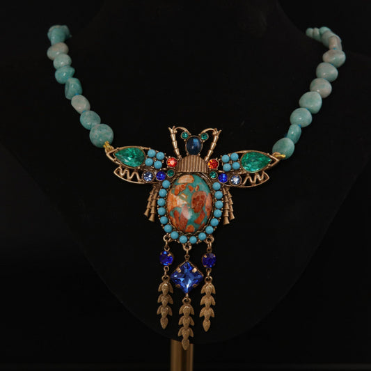 Scarab Queen Statement Necklace