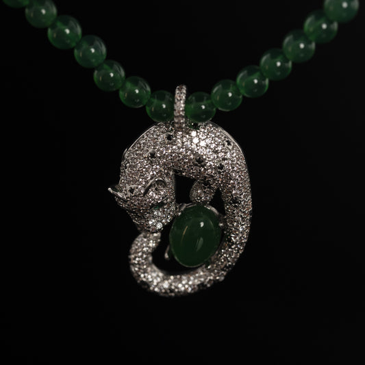 Emerald Panther Necklace