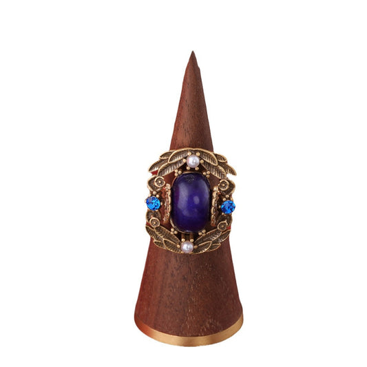 Vintage Purple Lapis Lazuli Ring