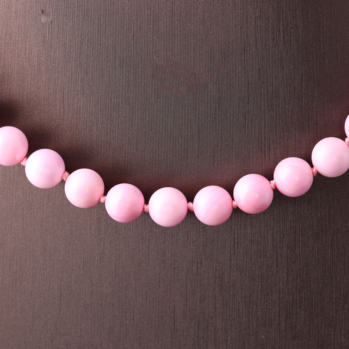 Pink Glow Beaded Necklace