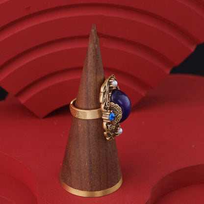 Purple Lapis Lazuli Ring