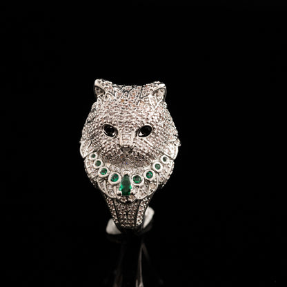 Vintage Feline Majesty Ring