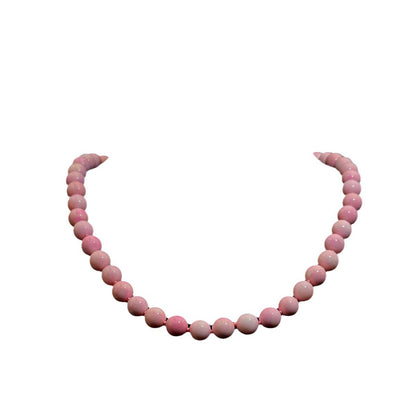 Pink Glow Beaded Necklace