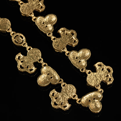 Golden Rosette Treasure Necklac