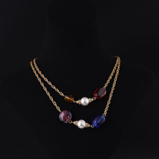 Aurora Bead Chain Necklace
