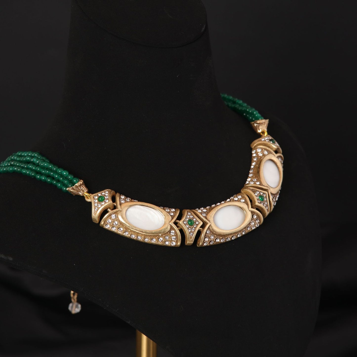 Imperial Pearl & Emerald Necklace