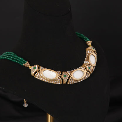 Imperial Pearl & Emerald Necklace