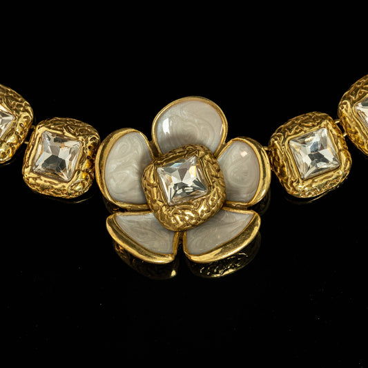 Golden Bloom Statement Necklace