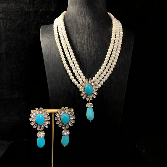 Pearl Turquoise Jewelry Set