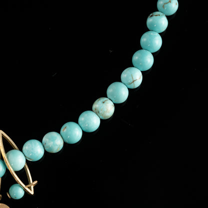 Vintage Turquoise Statement Necklace