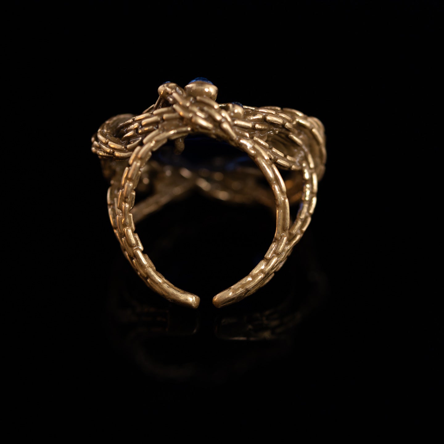 Vintage Sapphire Weave Ring