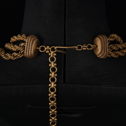 Golden Baroque Pendant Necklace