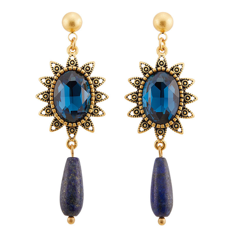 Sapphire Pendant Earrings