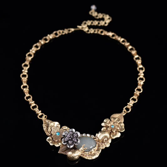 Golden Garden Bloom Necklace