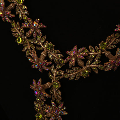 Enchanted Garden Crystal Vine Necklace