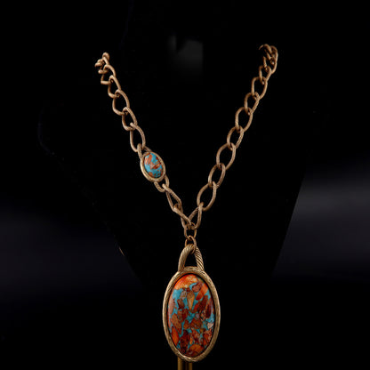 Copper Flame Relic Necklace