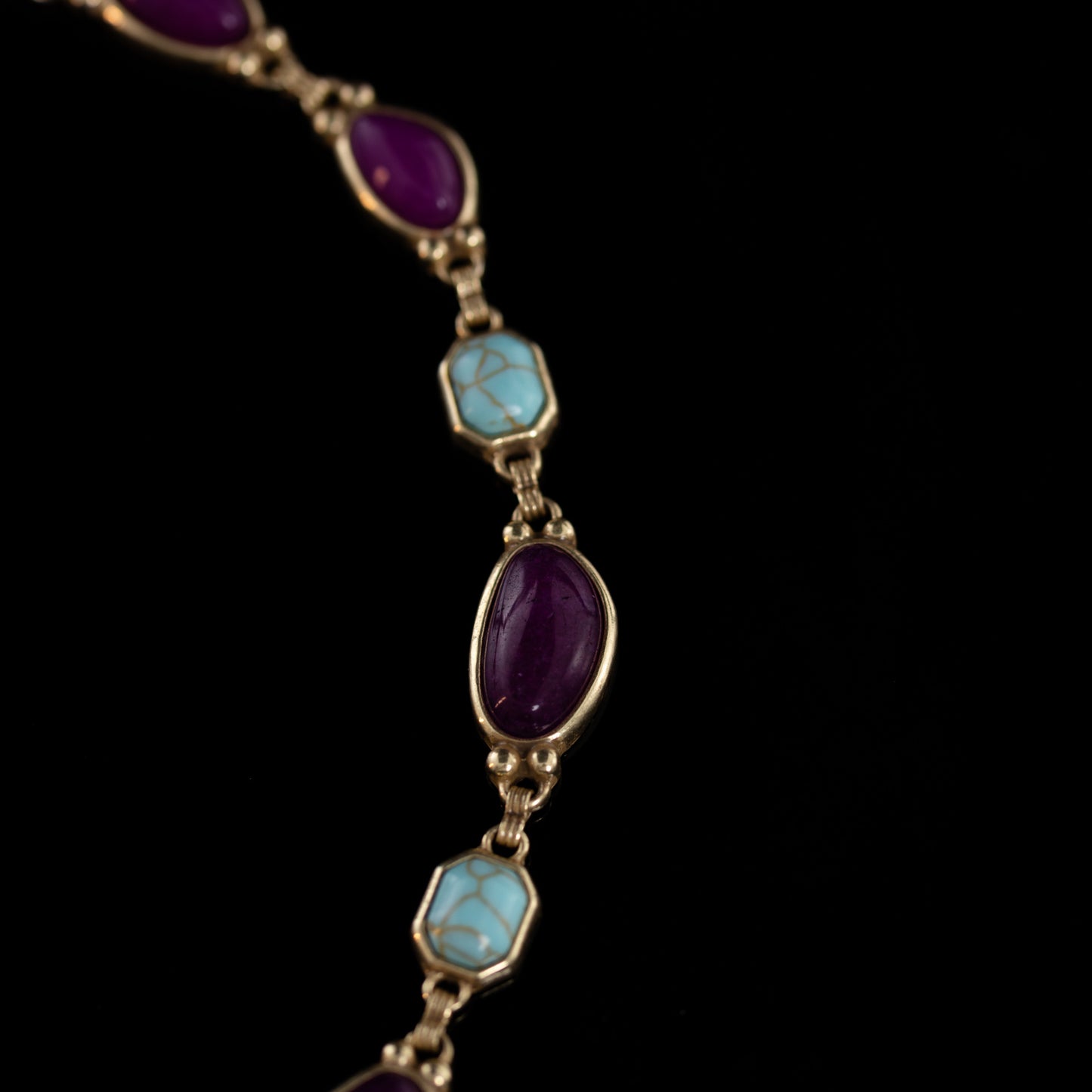 Violet Riviera Gemstone Necklace