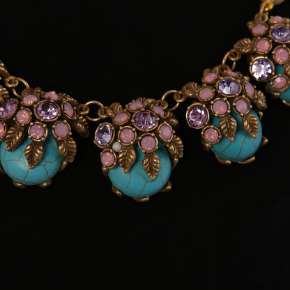 Botanical Bloom Pearl Necklace Set