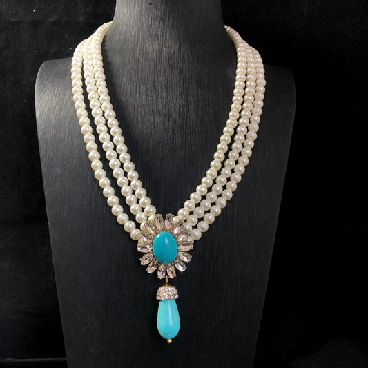 Pearl Turquoise Jewelry Set