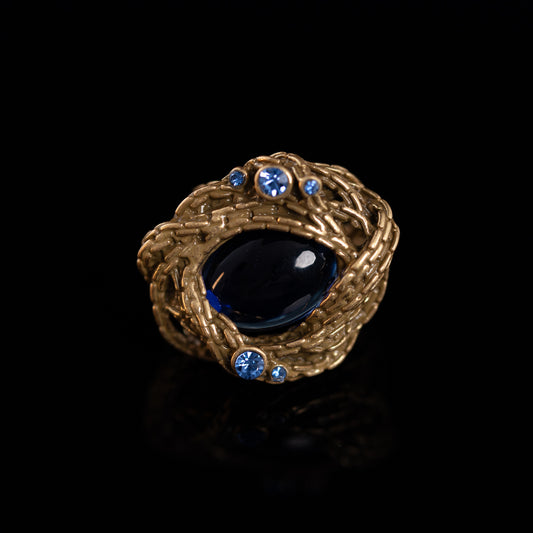Vintage Sapphire Weave Ring
