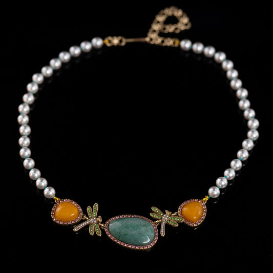 Dragonfly Garden Necklace
