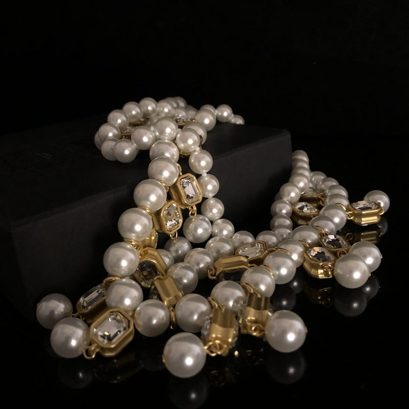 Golden Baroness Pearl Necklace